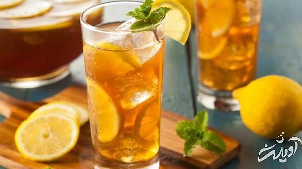 یخ چای لیمو یخ چای